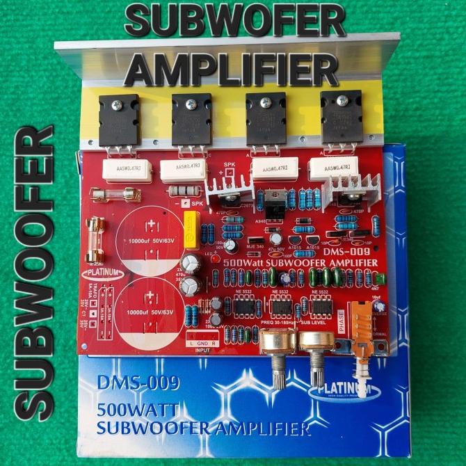 Kit Power Subwofer 500W Dms 009 Platinum Amplifier Subw Subwoofer