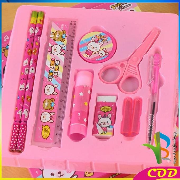 

RB-A26 Alat Tulis Set 8in1 Karakter Stationery Kids / Paket Alat Tulis