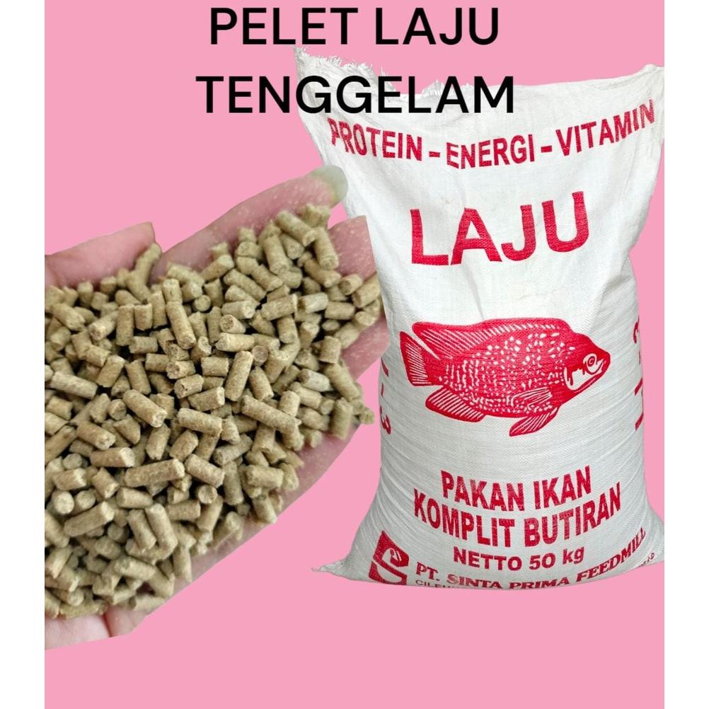 Laris Laju 1 Kg Pelet Tenggelam Pakan Ikan Udang Umpan Pancing Pelet Sinta