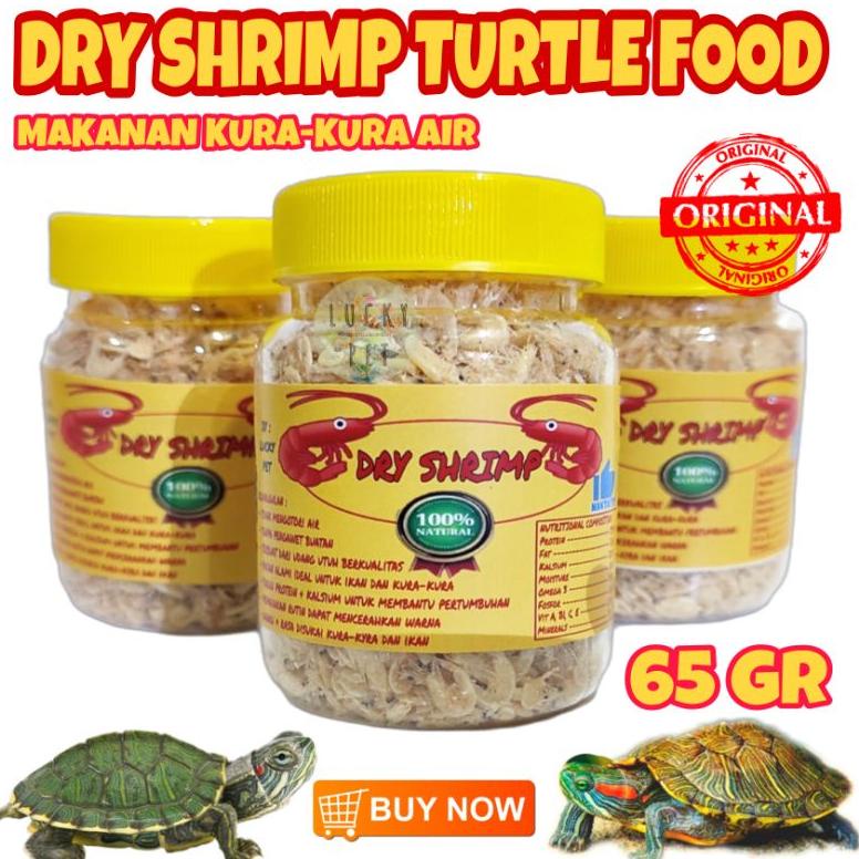 Ready Dry Shrimp Udang Kering Asli Alami Natural Dried Shrimp Pakan Makanan Pelet Kura Kura Air Braz