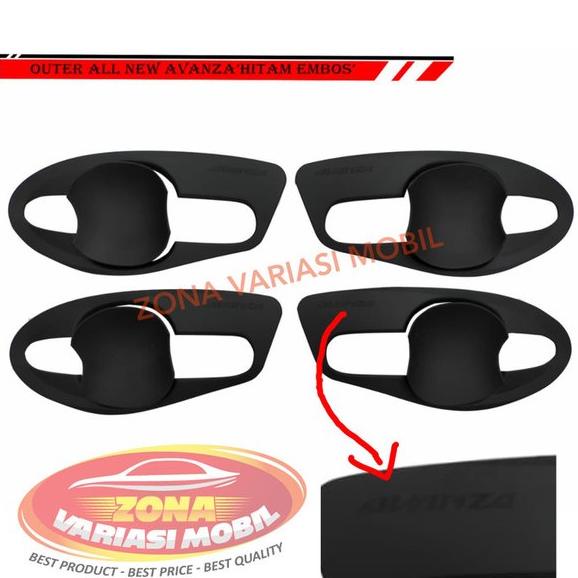 Outer handle Mangkok Pintu Mobil Grand New Avanza 2016 Hitam Doff