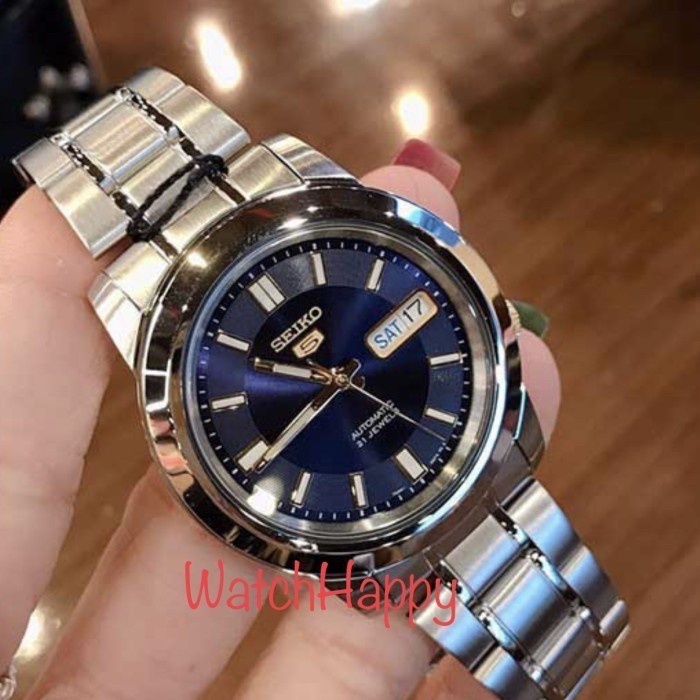 MUST HAVE SEIKO 5 SNKK11K1 AUTOMATIC BLUE DIAL STAINLESS STEEL ORIGINAL SNXS77 TERBARU