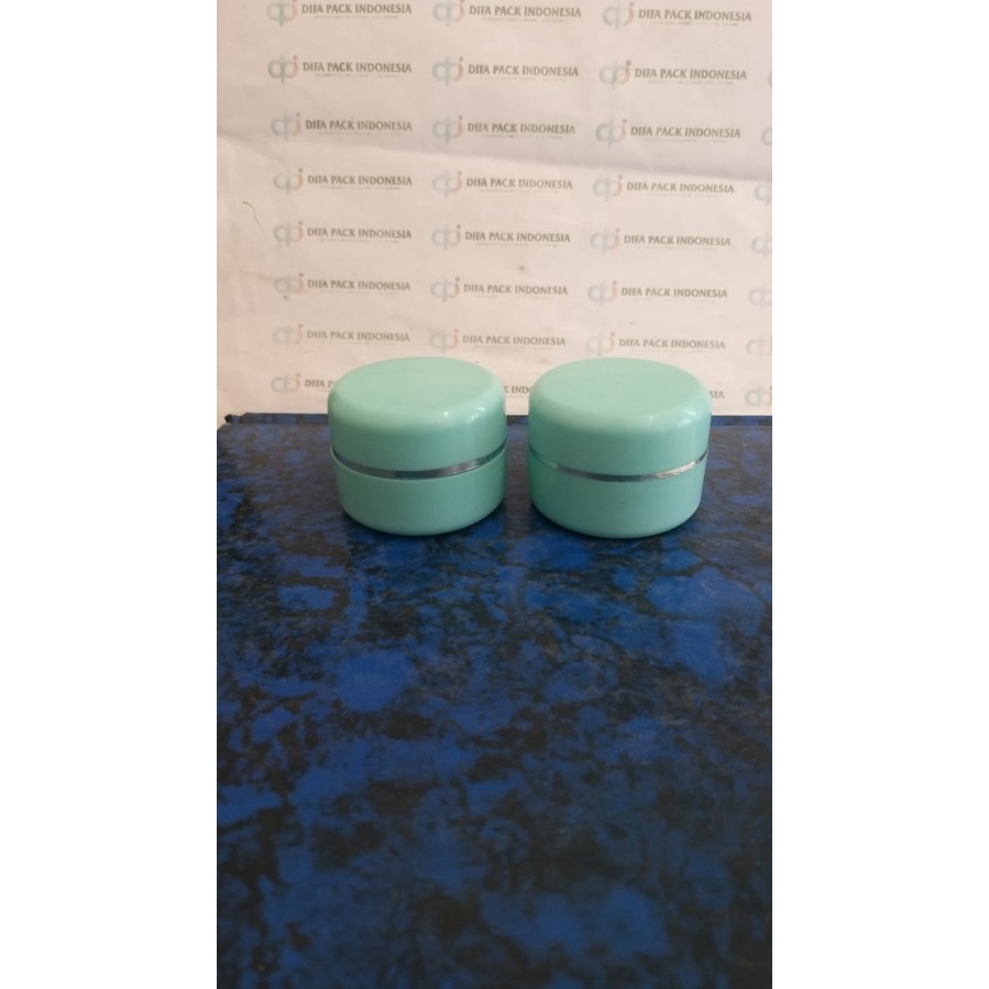 pot pp 12,5gr hijau tosca/ pot kosmetik 12,5gr hijau tosca