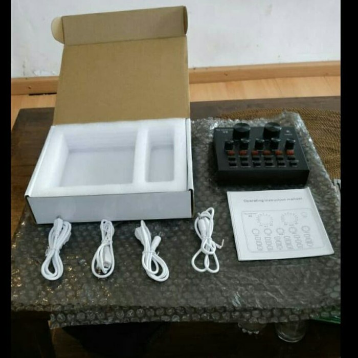 Soundcard V8 Mixer V8 Sound Card V8 Mixer Audio Usb External Soundcard