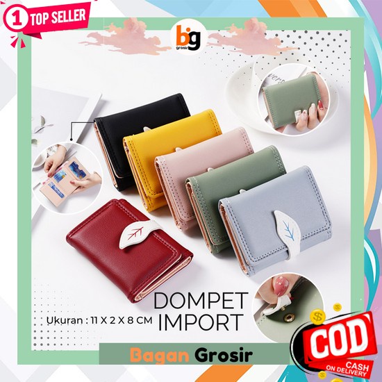 Dompet Wanita Berkualitas Cod Bayar Di Tempat Wallet Uang Koin Panjang Lipat Kartu Remaja Cewek Prem