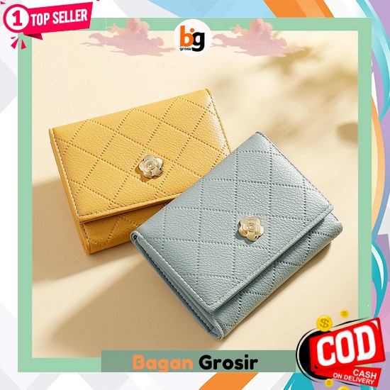 Dompet Wanita Import Kartu Uang Wallet Lipat Mini Kecil Cod Bayar Di Tempat Kekinian Remaja Cewek Pr