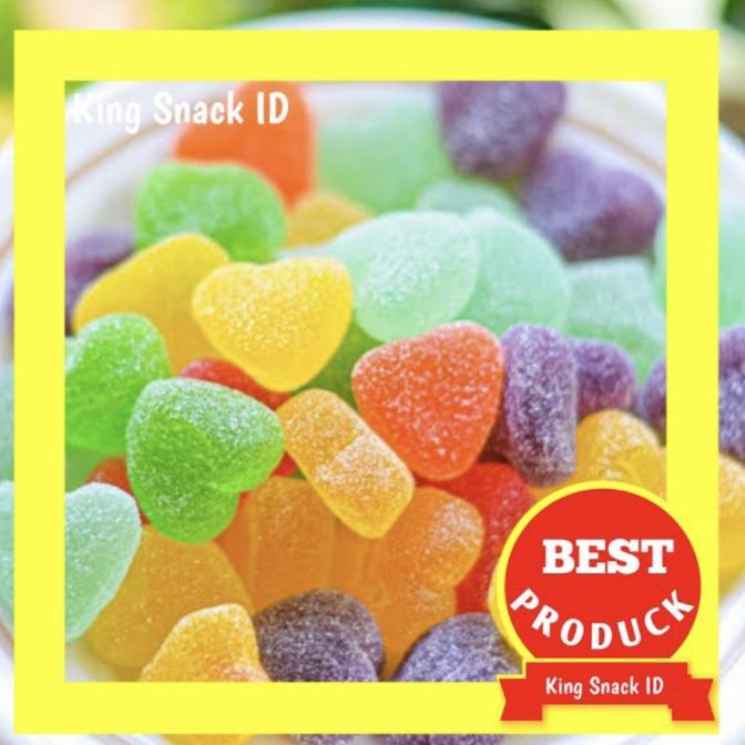 

Jelly Malaysia 1 Kg / Permen Jelly Buah Warna Warni / Manisan Jelly