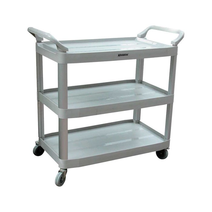 Best Seller Krisbow Troli Tiga Tingkat Kereta Makan Dorong Three Step Trolley