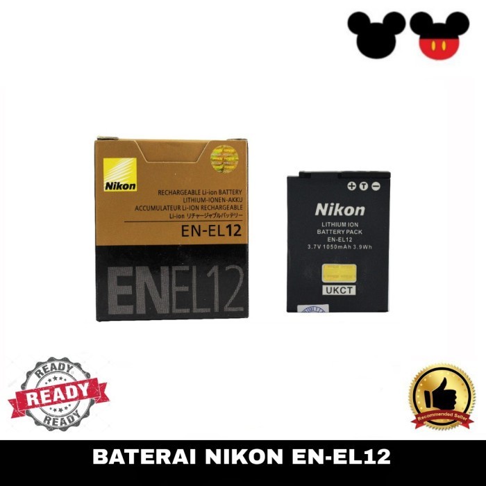 MUST HAVE!! TERBARU BATERAI NIKON EN-EL12 FOR NIKON BATERAI NIKON EN EL 12 EN EL12 TERMURAH