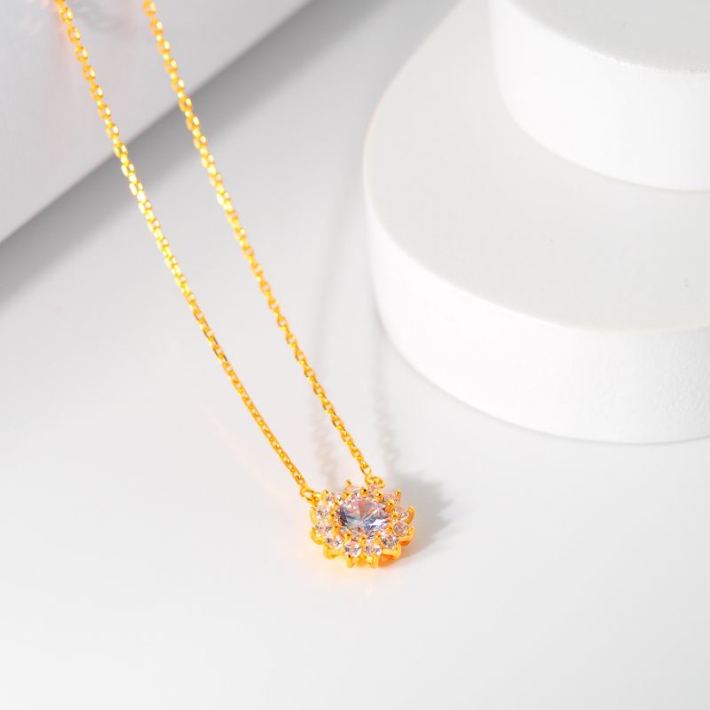 Rantai Emas Trixie Solitaire Matahari - Toko Emas Gadjah