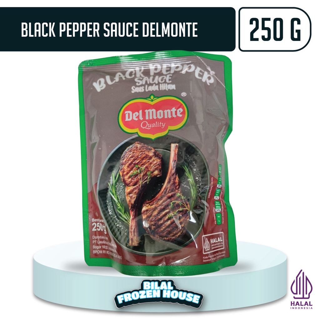 

Delmonte Black Pepper Sauce 250gr - Saus Lada Hitam