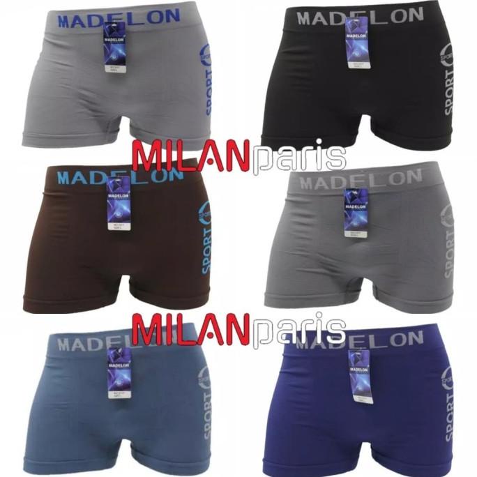 Grosir Madelon Boxer Seamless Rajut - Cd Celana Dalam Boxer Pria