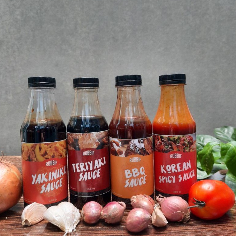 

Kirim Langsung.. Rubbif Saos bumbu marinasi/cocol teriyaki yakiniku blackpepper korean spicy barbeque LYS