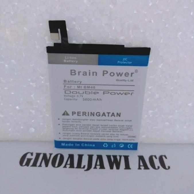 Baterai Batre Battery Xiaomi Xiomi Redmi Note 3 BM46 Double Power
