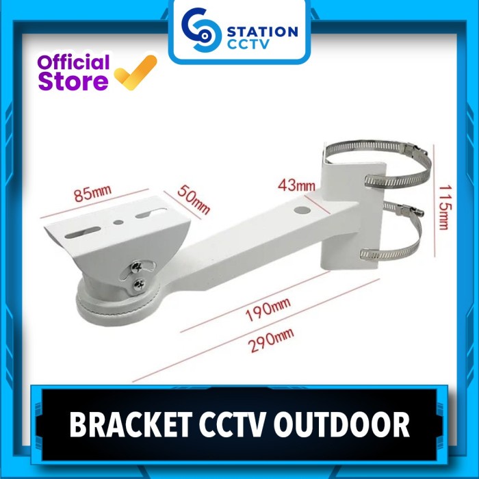Terlaris Bracket Bracket Cctv Outdoor / Braket Kamera / Breket Housing Dinding Gantung