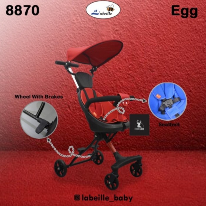 Terlaris Stroller Labeille Egg 8870/Stroller Travelling Micro Trike Labeille