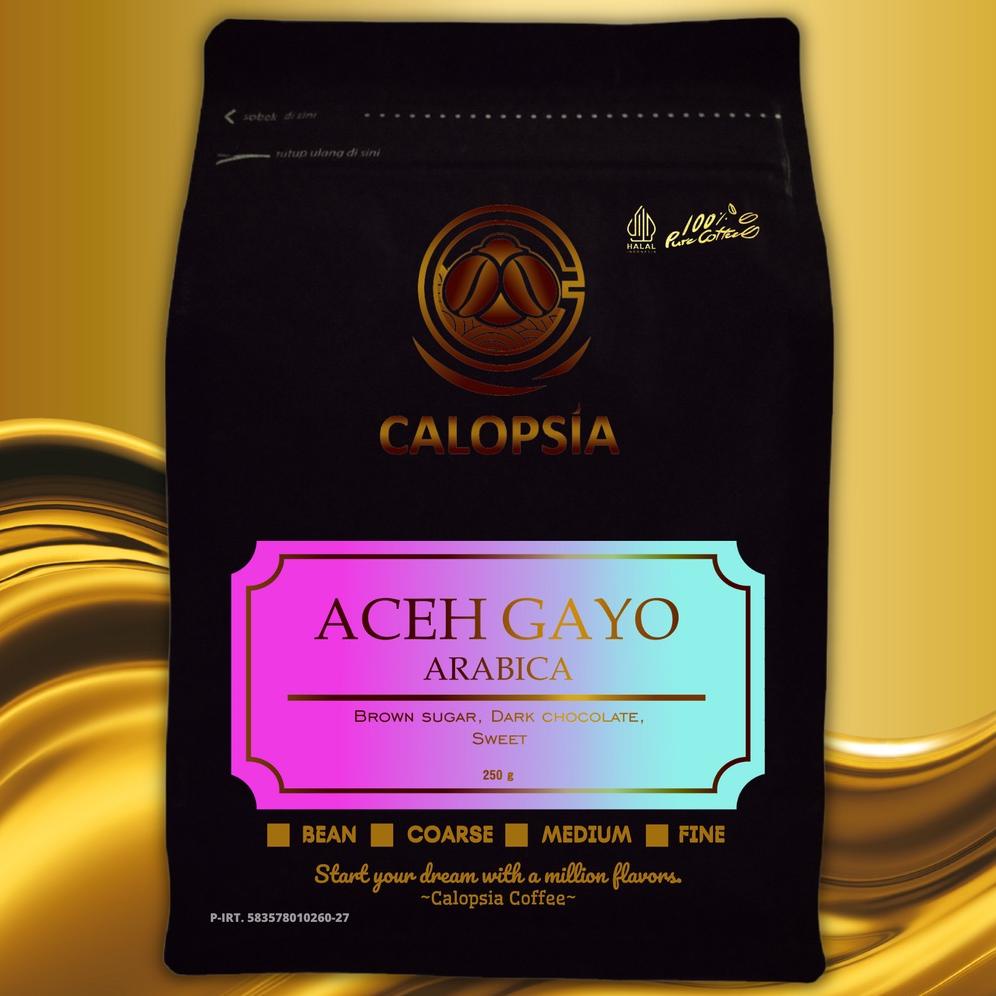 

Calopsia Kopi Aceh Gayo Arabica Single Origin 250 Gram (Specialty Grade 1) | Kopi Arabica Gayo | Kopi Arabika Aceh | Kopi Aceh Gayo | Aceh Gayo Coffee | Kopi Arabica | Aceh Gayo Arabica Coffee