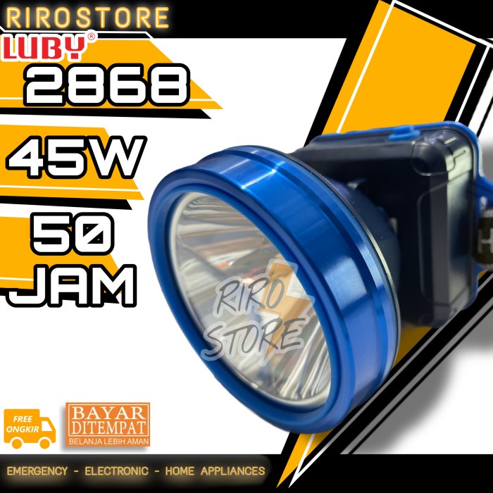 Terlaris Senter Kepala Luby 45 Watt / Luby 2868 / L2868 / L-2868