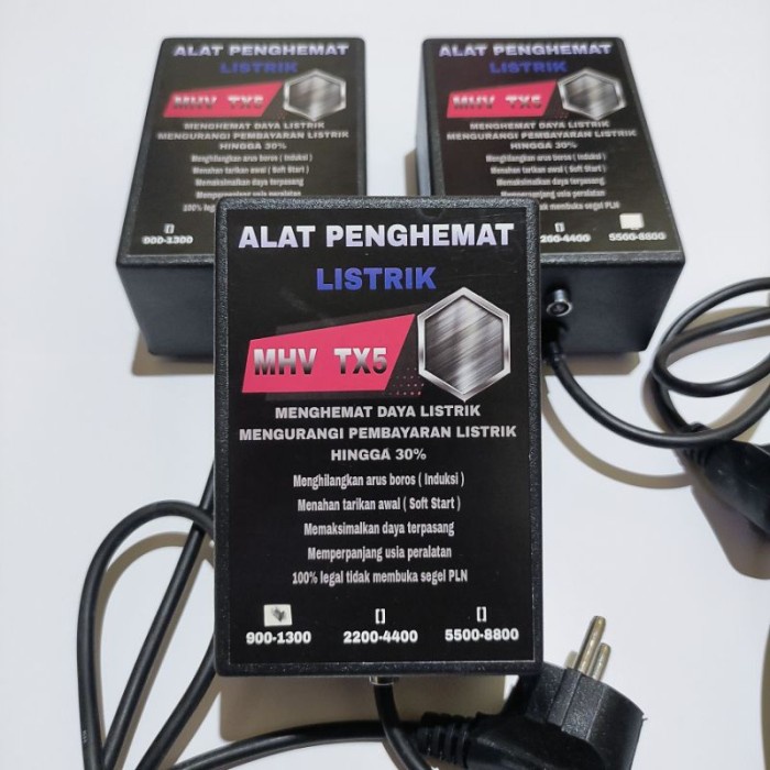 Best Seller Alat Penghemat Listrik Rumah Token & Pasca Bayar /Bulanan 2200 - 4400W