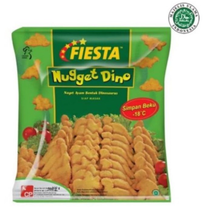 

Fiesta nugget dino 500gr naget ayam bentuk dino