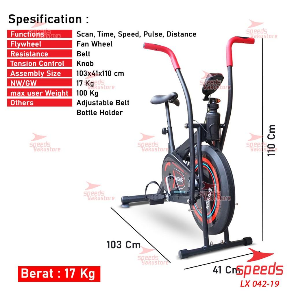 Speeds Sepeda Statis Platinum Bike Sepeda Fitness Alat Fitness Spinning Bike 042-19