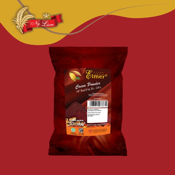 

Terlaris Elmer Cocoa Powder African Red Fat 20 -24 % 1 Kg