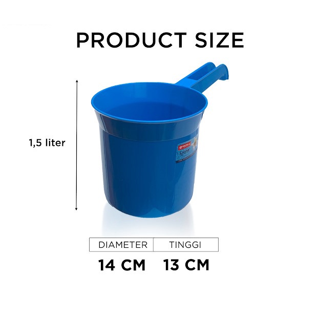 Gayung Air Mandi Polos GL-3 1.5 Lt Water Scooper LS Lion Star Livina