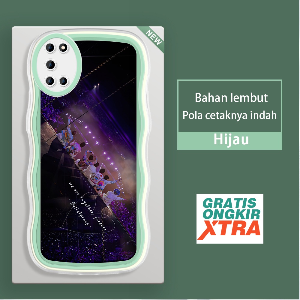 Mulia OPPO A37 A37F A53 2020 A52 A54 2021 A55 A57 2022 A59  Casing Ponsel    Konser BTS BT21 Korea  