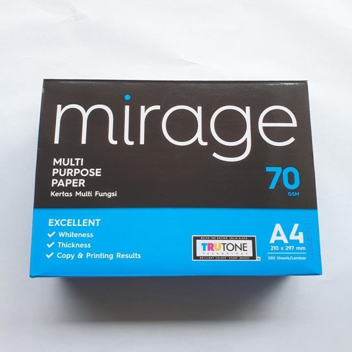 

Kertas Print HVS Mirage A4 70gr / rim