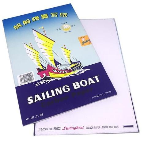 

Kertas Karbon Sailing Boat Single Side Blue Per Pack Isi 100 Lembar