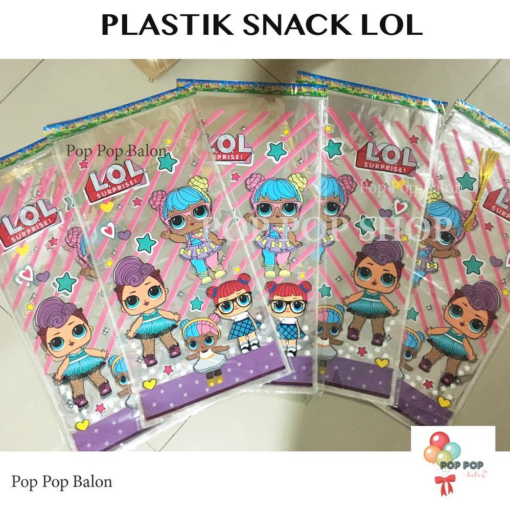 

7.7 Plastik Snack Bingkisan LOL / Souvenir Ulang Tahun Anak ukuran Besar L