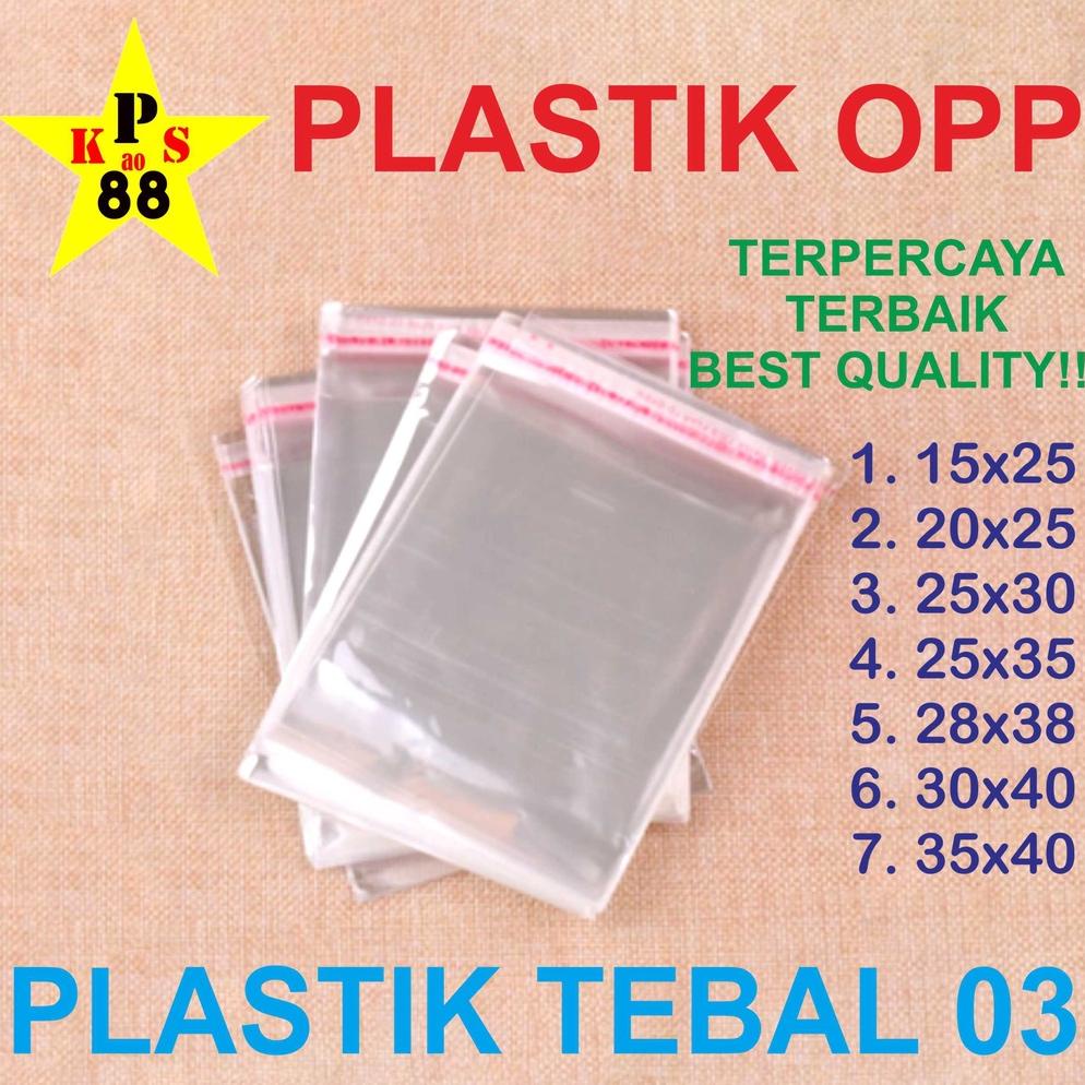 Terbaru PLASTIK OPP 25X35 - OPP 25X30 - OPP 20X25 - OPP 15X25 - PLASTIK SOUVENIR - PLASTIK KAOS ANAK