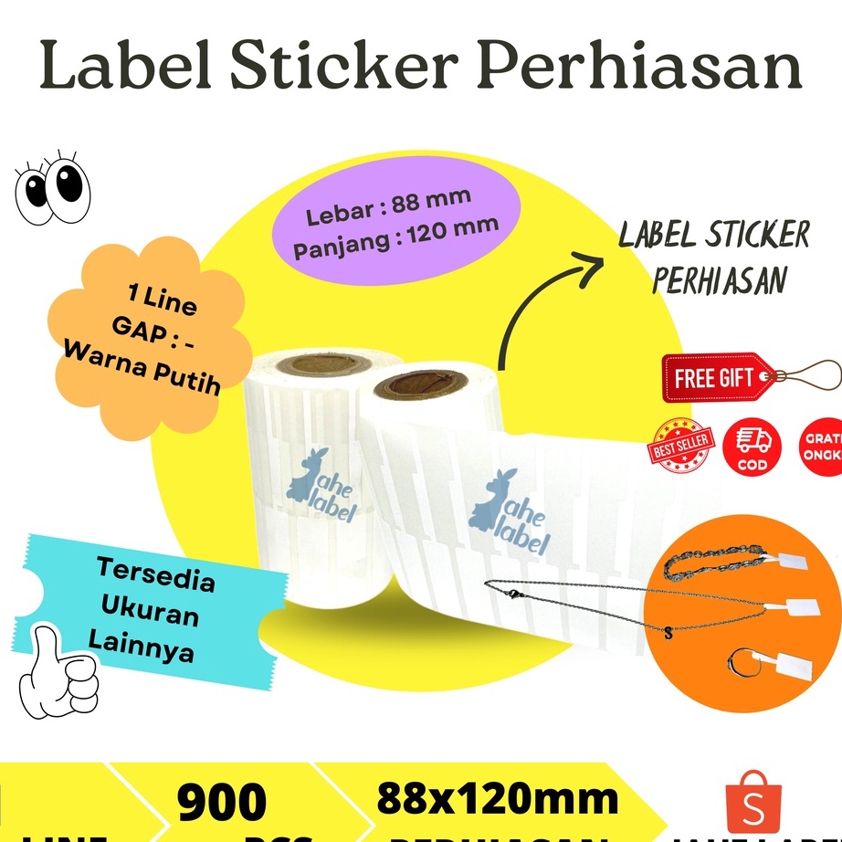 

Terlaris LABEL PERHIASAN YUPO 88X120 MM murah