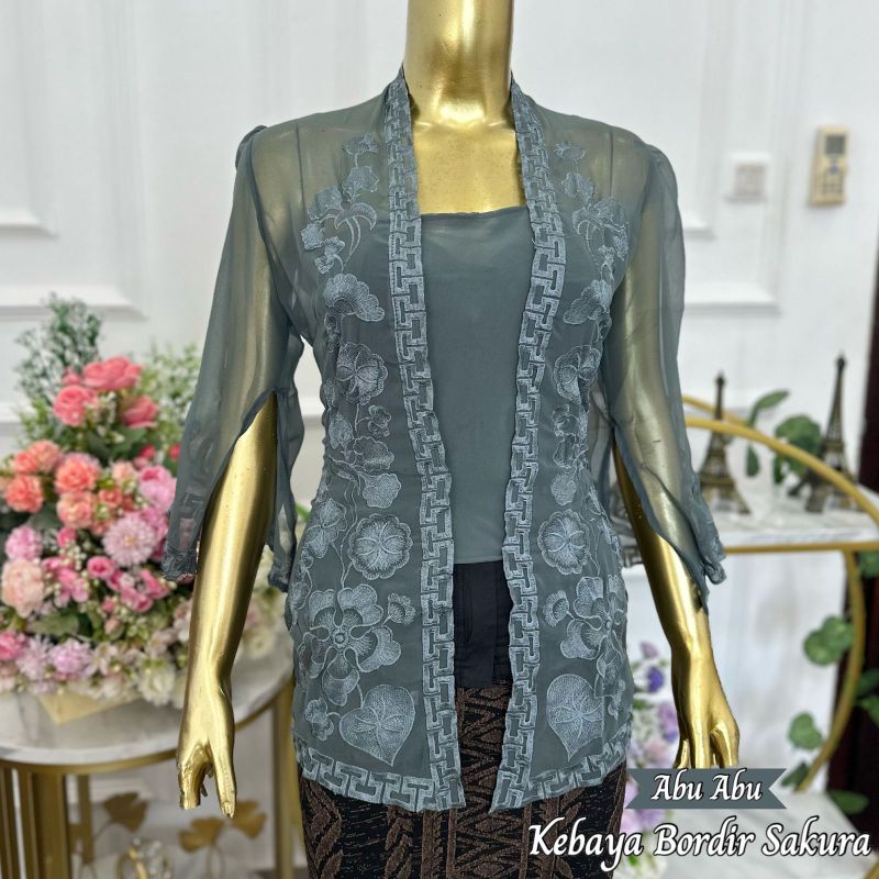 Kebaya Semi Bordir Kebaya Bali Tangan Lonceng (KEBAYA SAJA)