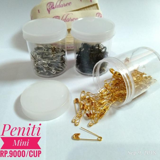 Peniti kecil mini Nemoto untuk hijab jilbab isi 100pcs ralnaadas_