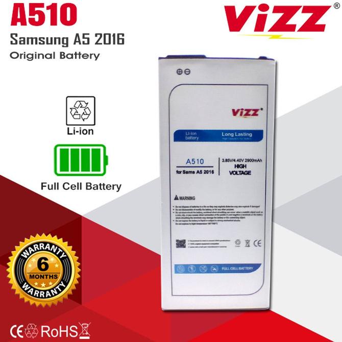 Baterai Batre Vizz Samsung A510 A5 2016