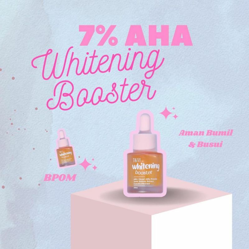 TAZZI AHA WHITENING BOOSTER, SERUM PEMUTIH, BIBIT PEMUTIH