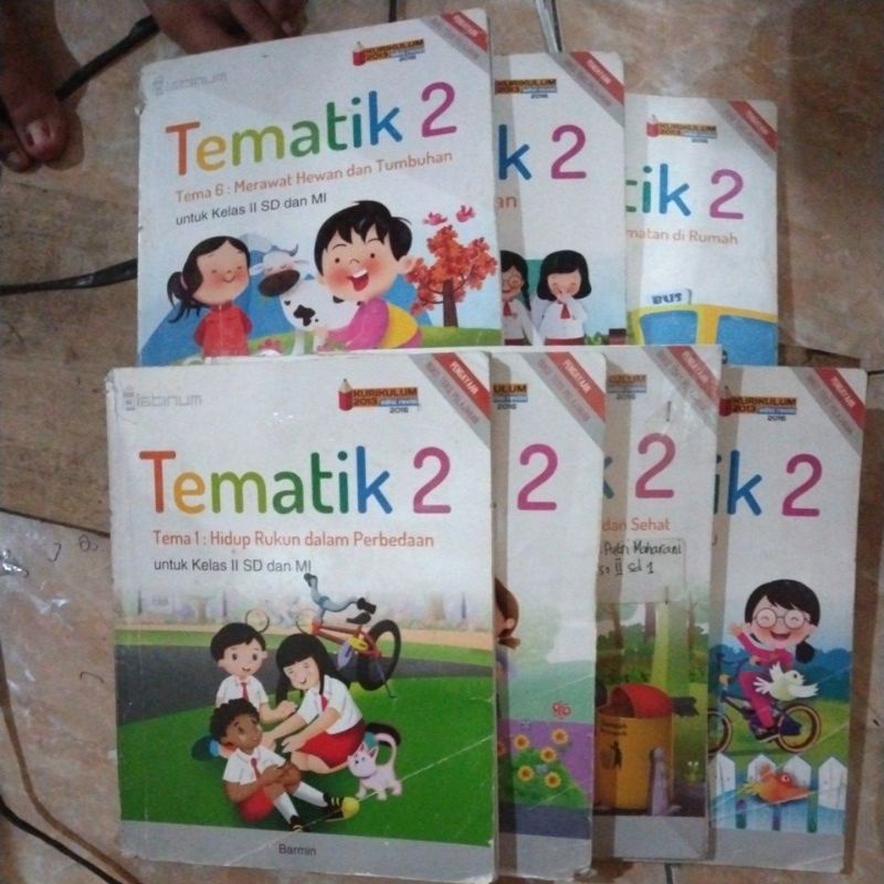 Tematik kelas II 2 SD tema 1 , tema 3 , tema 4 , tema 5 , tema 6 , tema 7 , tema 8 kurikulum 2013 ed