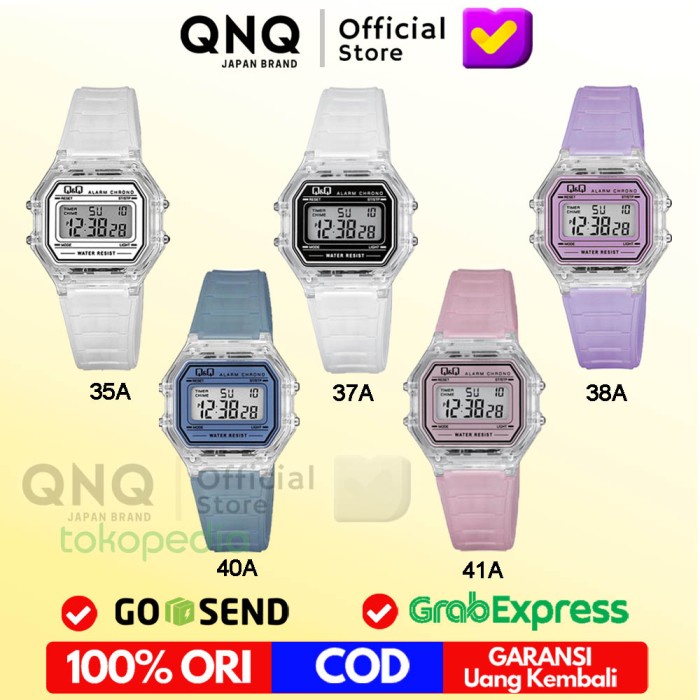 FLASH SALE JAM TANGAN WANITA Q&Q ORIGINAL QB73 ARLOJI CEWEK QQ QNQ DIGITAL ASLI TERMURAH