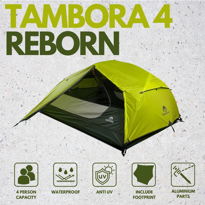 Terlaris Camp Bigadventure Tambora Series - Tenda 4 Person