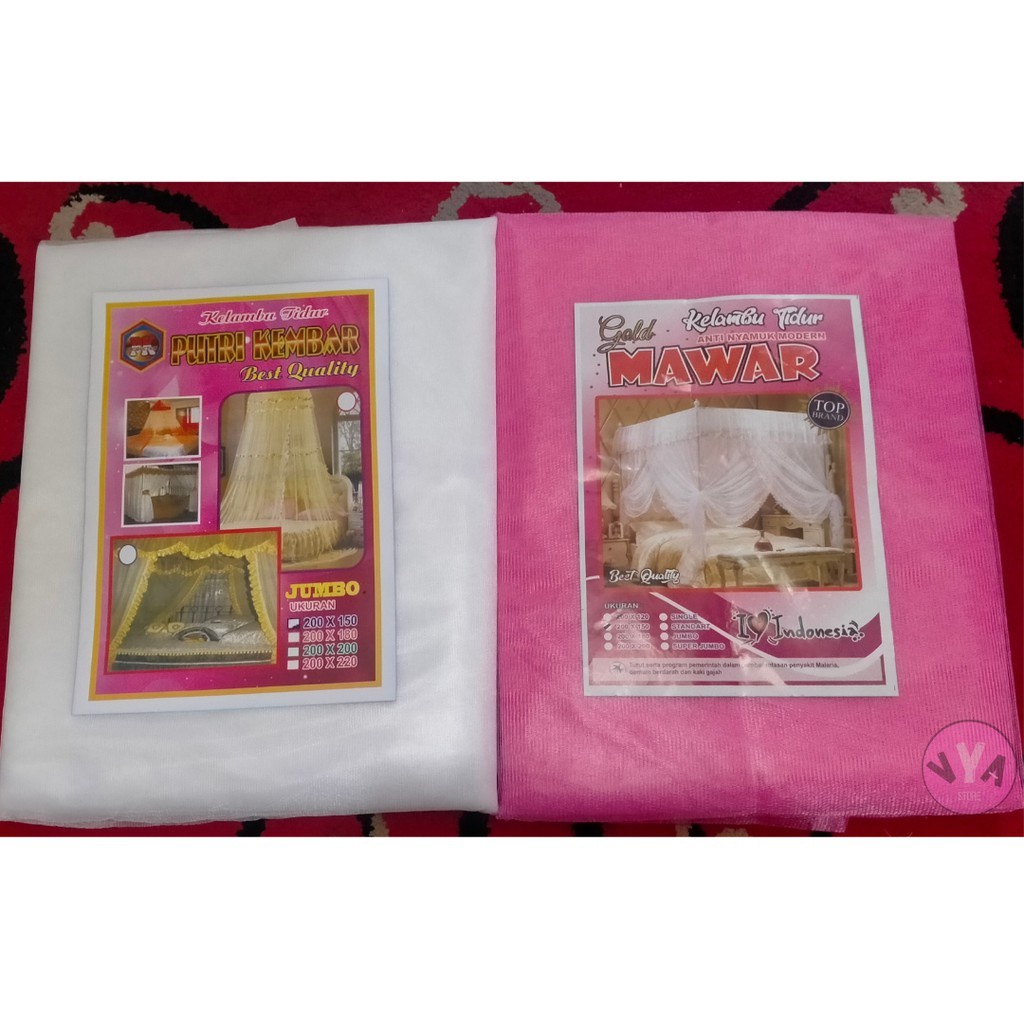 KELAMBU TIDUR KOTAK GANTUNG JUMBO 200200 160200 120200 ANTI NYAMUK