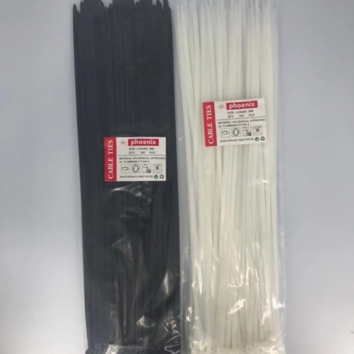 

Best Seller Kabel Ties 4.8 X 500Mm Kabel Ties Pengikat Kabel 50Cm Putih Dan Hitam