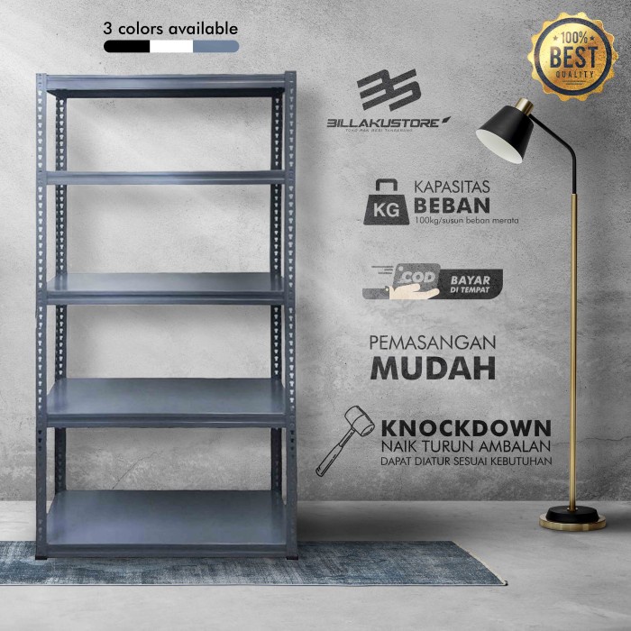 Terlaris Rak Besi 5 Susun Mystar Bs5000E - Boltless Steel Decking