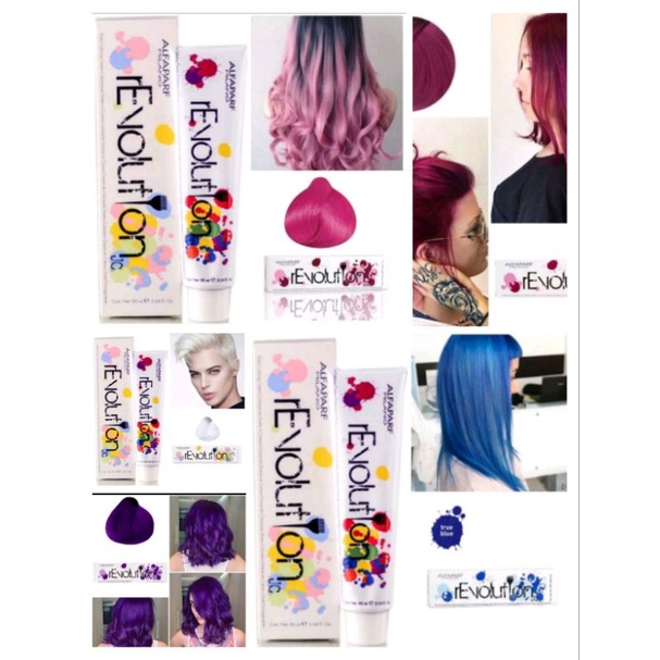 Alfapart Milano  Revolution Cat rambut 90ml Pink/ Clear/ Rish Purple/ True Blue/Magenta