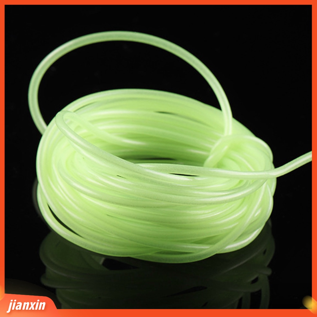 [Jianxin] 2m Memancing Tabung Bercahaya Fleksibel Tahan Aus Glow in Dark Anti Simpul Multi use Fishing Green/Pink Night Fishing Lembut Tabung Silikon Aksesoris Memancing