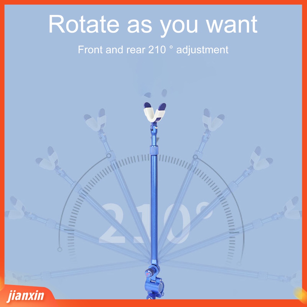 [Jianxin] fishing Rod Holder 210derajat Teleskopik Dapat Disesuaikan Non-slip Cepat Bongkar Pasang Posisi Logam Paduan Aluminium Tiang Pancing Dukungan Alat Pancing