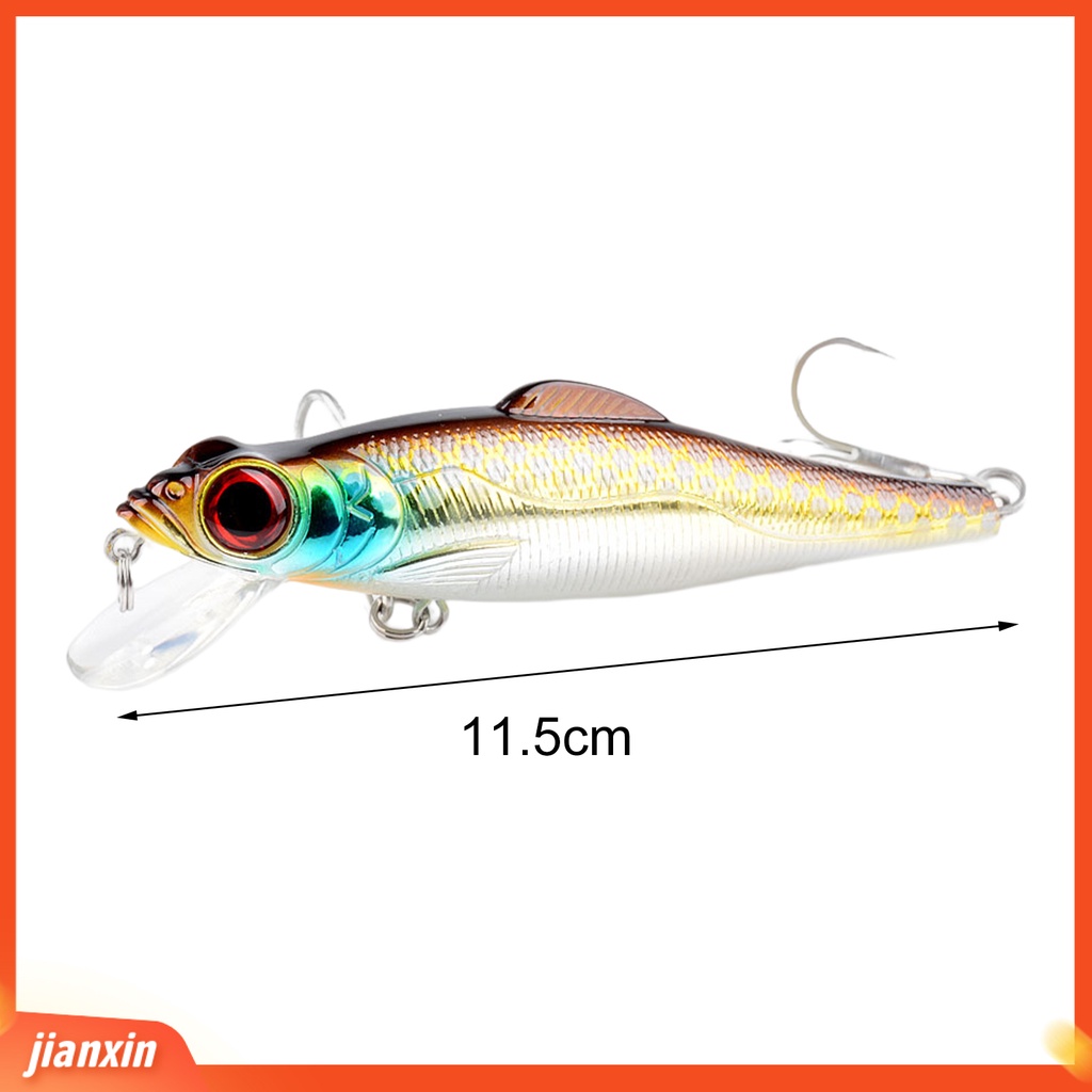 [Jianxin] 17g Umpan Pancing Keras Tenggelam Kait Stainless Bentuk Hidup Instalasi Mudah Pengerjaan Halus Umpan Simulasi Crankbait Bentuk Hidup 3D Mata Realistuc Umpan Ikan