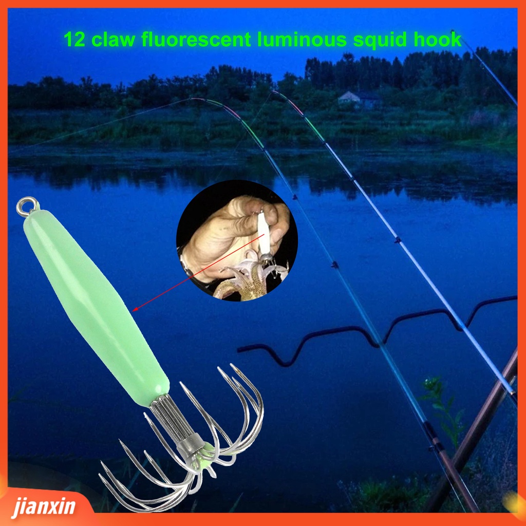 [Jianxin]  Kail Pancing Cumi-Cumi 12 Cakar Bahan Metal Kuat