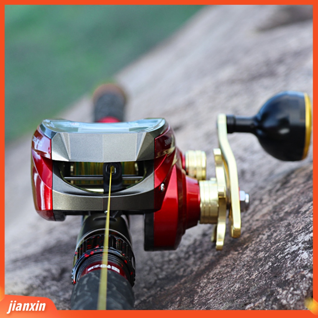 [Jianxin] Fishing Reel / Penggulung Senar Pancing Drag Anti Karat Akurat Dengan Display Digital