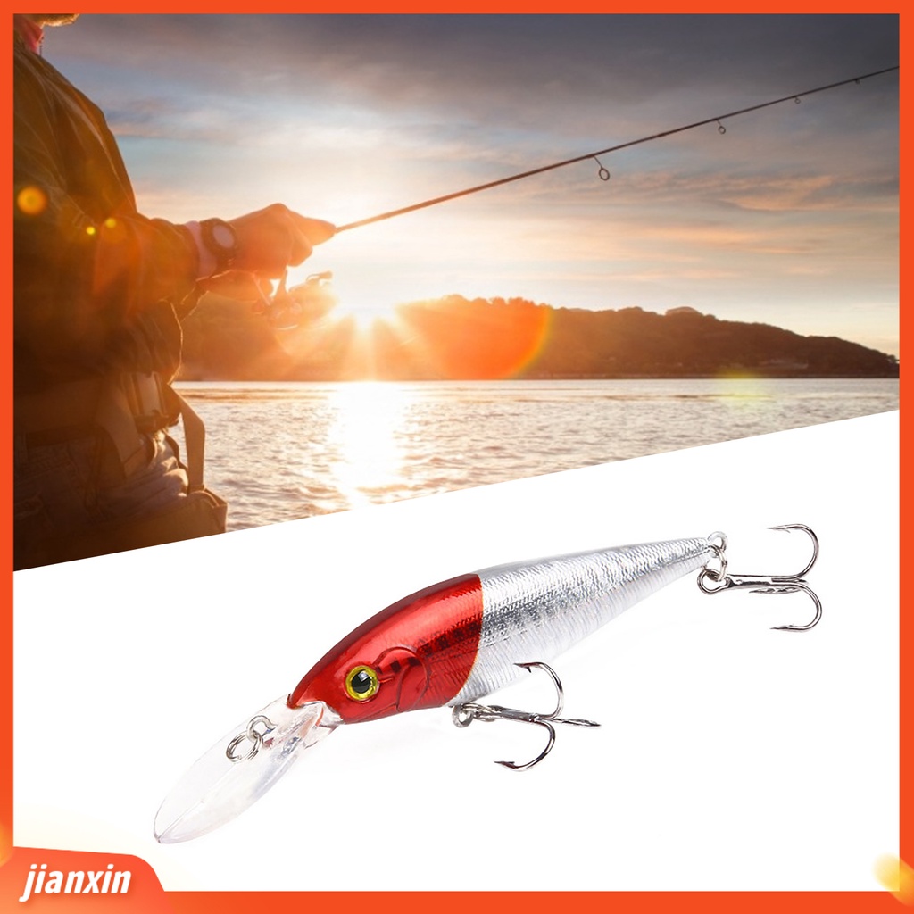 [Jianxin] Umpan Pancing Tiruan Bentuk Ikan Lidah Panjang 11cm 9.5g Dengan Kail Treble